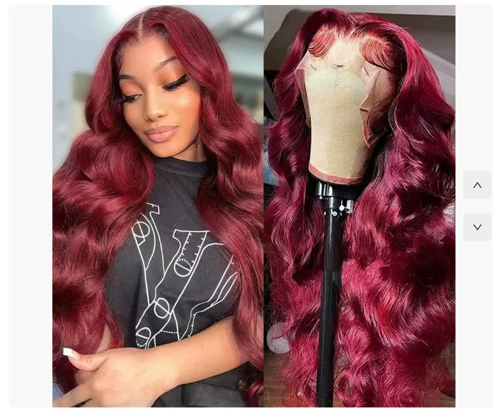 Wine Red Wig
