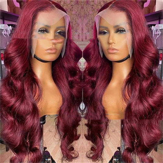Wine Red Wig